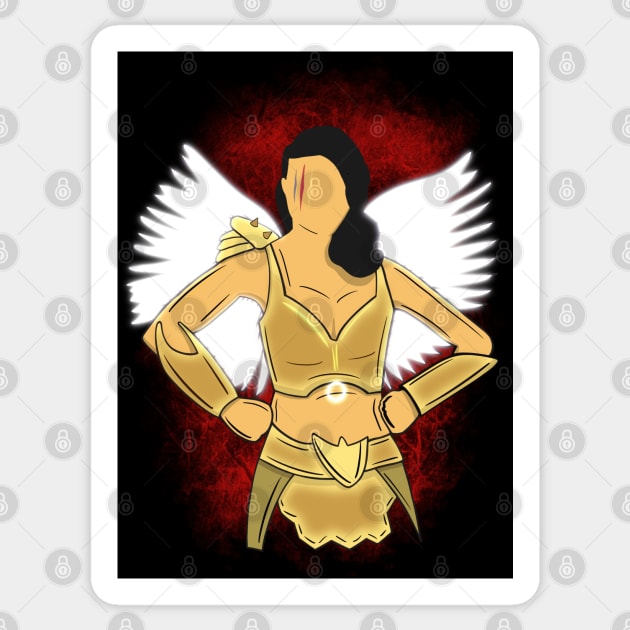 Warrior Sienna Shaw Sticker by Jamie Collins